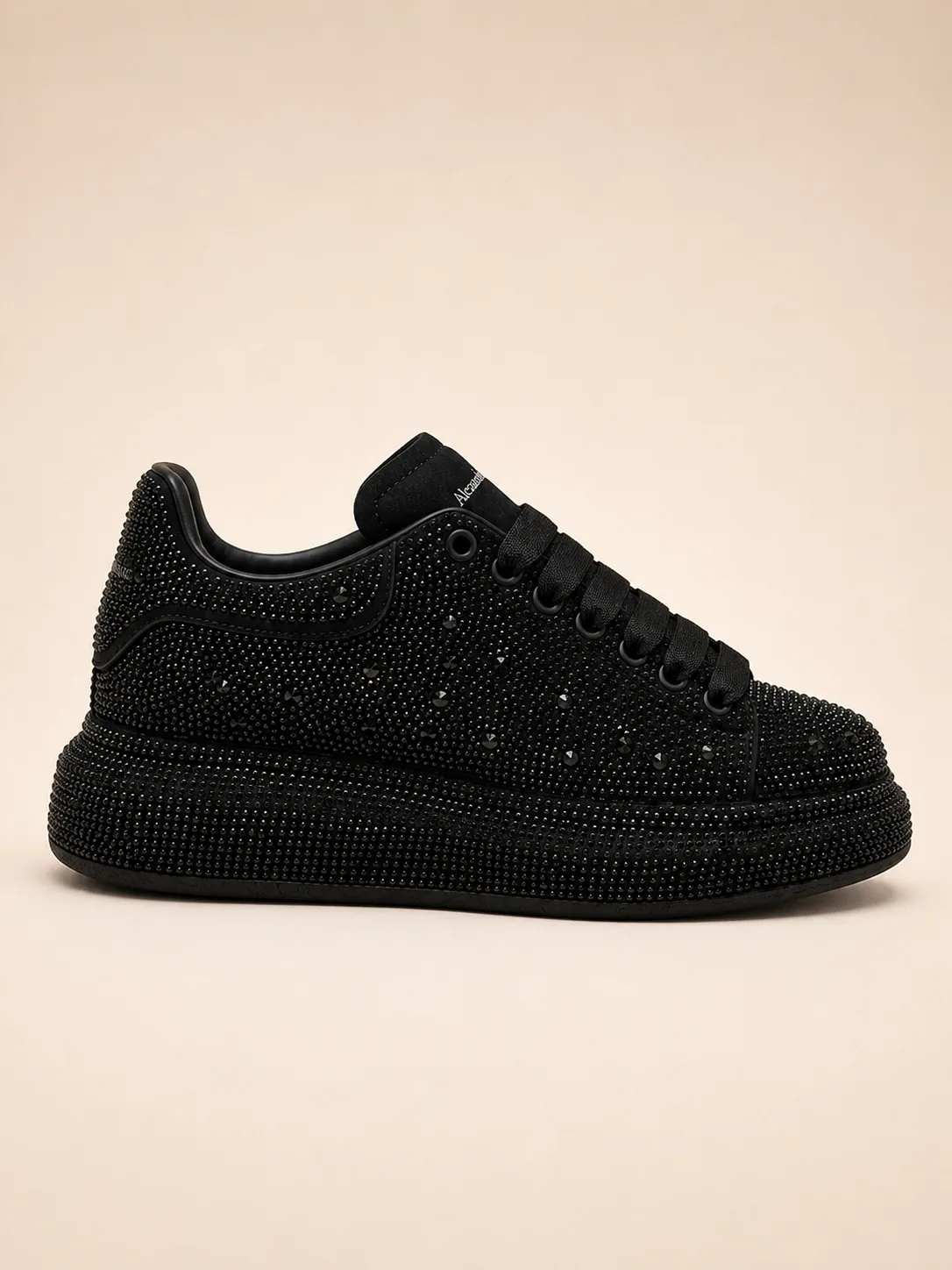 Tenis Dama Negro con Cristales - Imagen 5